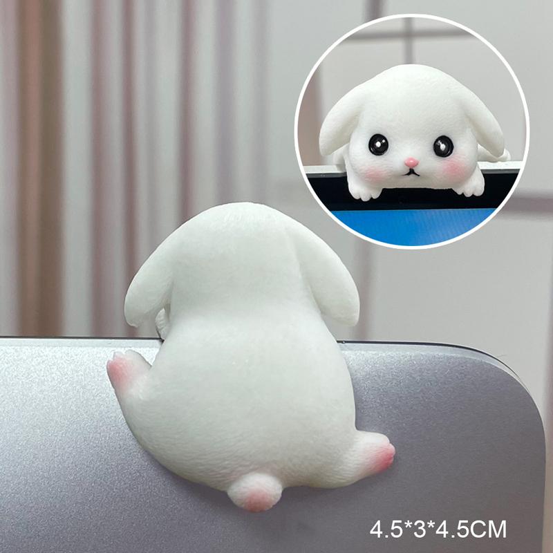 Креативный полимерный автомобильный центральный консольный экран навигатора, лежачая панда, украшение в виде животного, компьютерный дисплей, модель коалы, игрушка-свинья-медведь