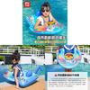 Children Inflatable Swim Ring Eco-friendly Pvc Sponge Bottom Motorboat Steering Wheel Kids Armpit Seat Ring Cartoon Design