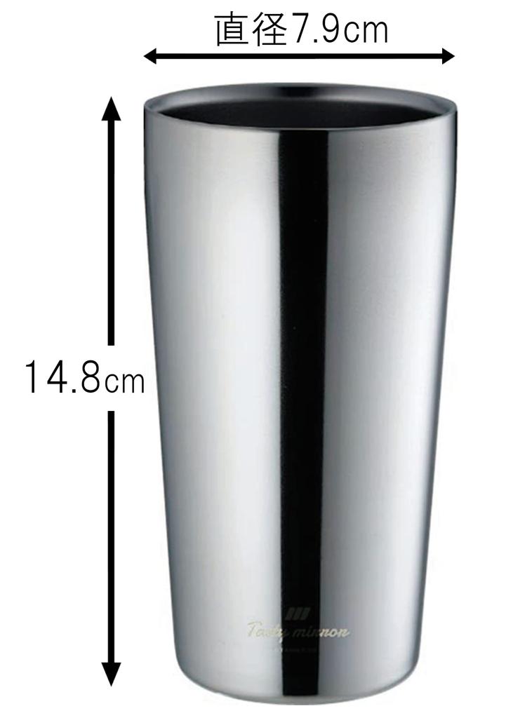 Стакан Kakusei Silver 450 мл Tasty Mirror вакуумный двойной стакан TM-02