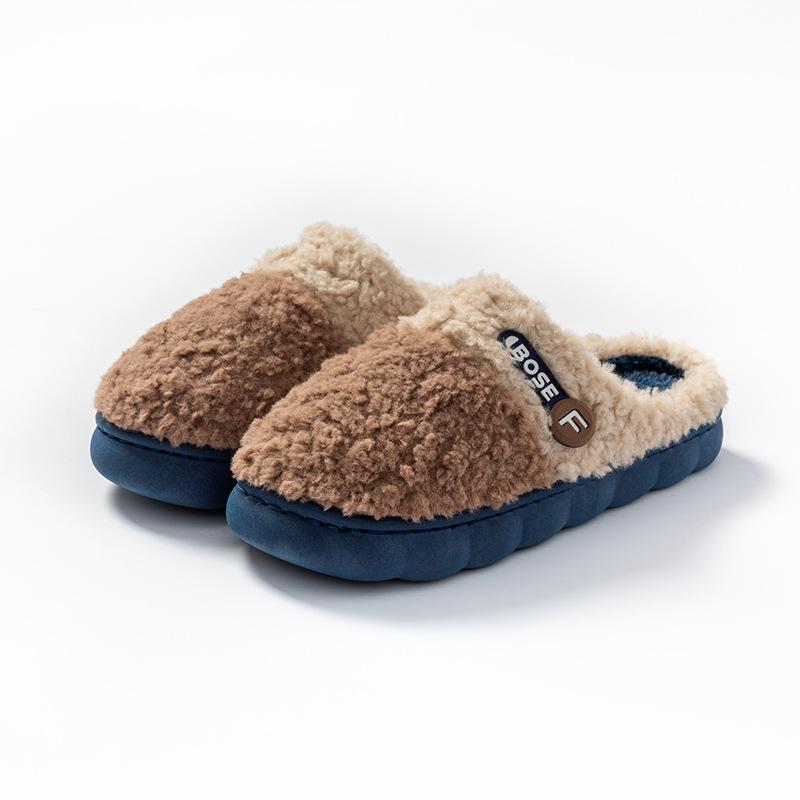 Autumn/Winter Indoor Outdoor Furry Cotton Slippers for Men & Women