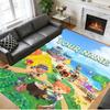 Crystal Velvet Rug Custom Name Text, Soft Non Slip Floor Mat Home DecorAnimal Crossing