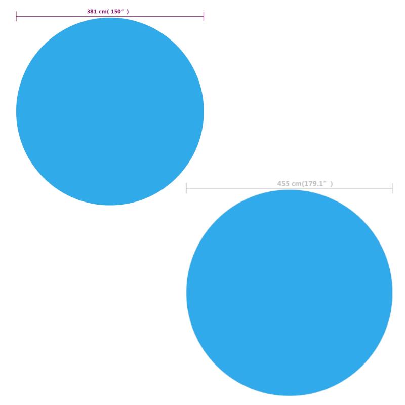 Pool Covers Floating Round Pe Solar Pool Film Blue