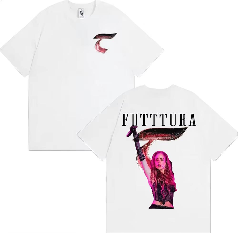Rapper Tini Stoessel Cotton Unisexs Shirt Oversized La Triple T Futtura Album Graphics Summer Womens Y2k Streetwear Tshirt