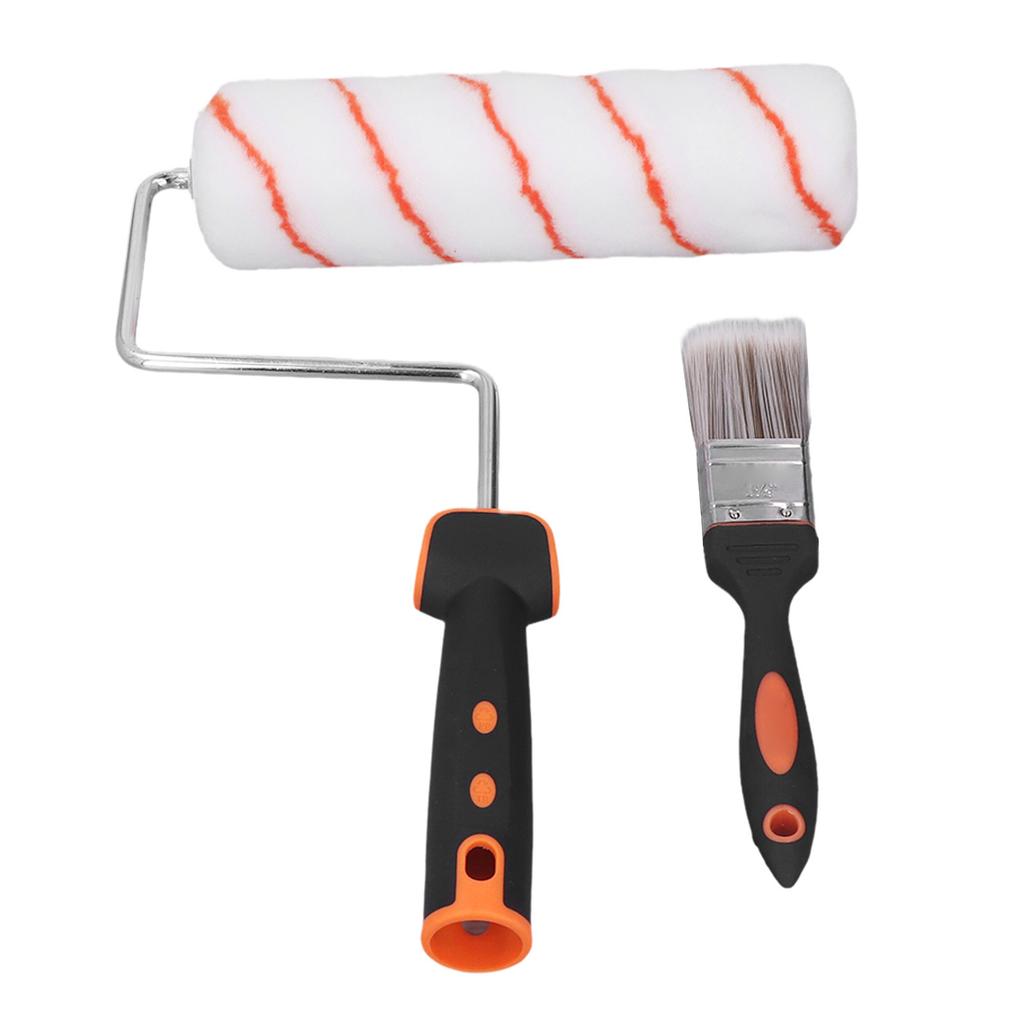 Paint Roller Set 9in Small Kit with Brush Tray Home Indoor Painting Tools Supplies