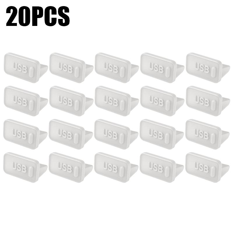 60/40/20/10PCS USB A Dust Plugs for Laptop Notebook PC USB Charging Ports Protectors Silicone Dustproof Caps Dustplug Cover2