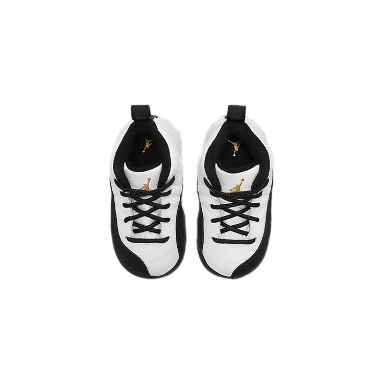 Кроссовки Air Jordan 12 Retro TD Royalty Baby Белый Черный Металлик-Золотой 850000-170