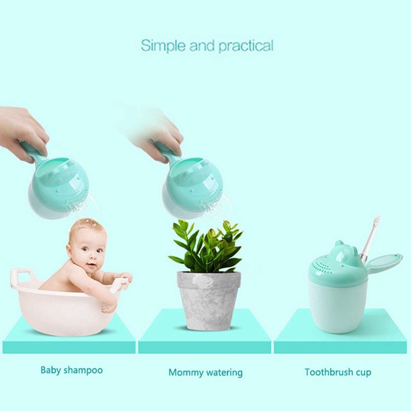 Baby Bath Water Scoop Children's Water Spoon Shampoo Utensils