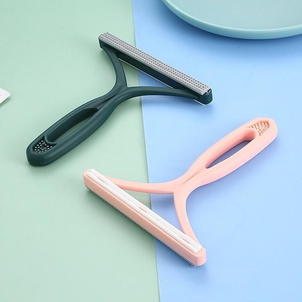 1 шт., двухсторонняя ручная щетка для волос животных, скребки для удаления пыли с одежды, скребки для удаления шерсти для собак, кошек, щетки для бытовой чистки, инструменты