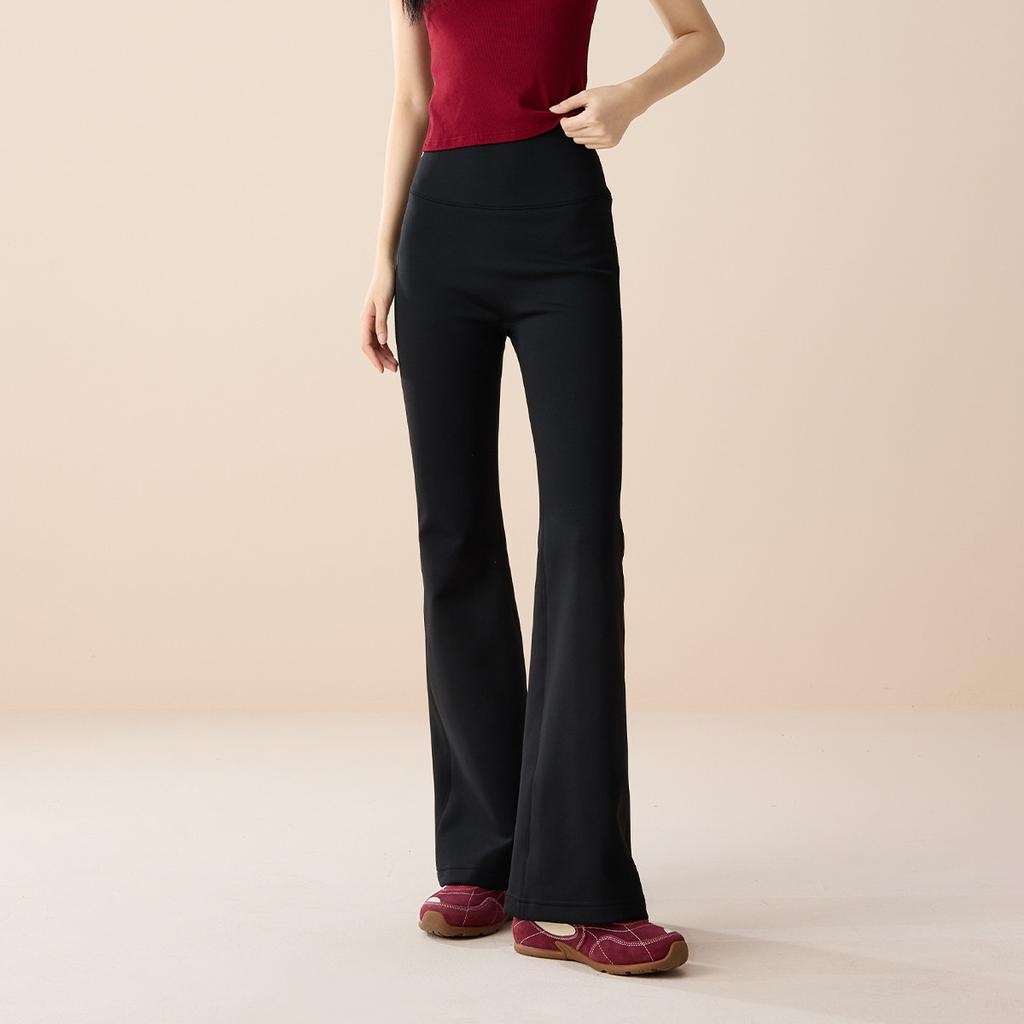Elastic Sports and Casual Bell Bottom Pants for Women