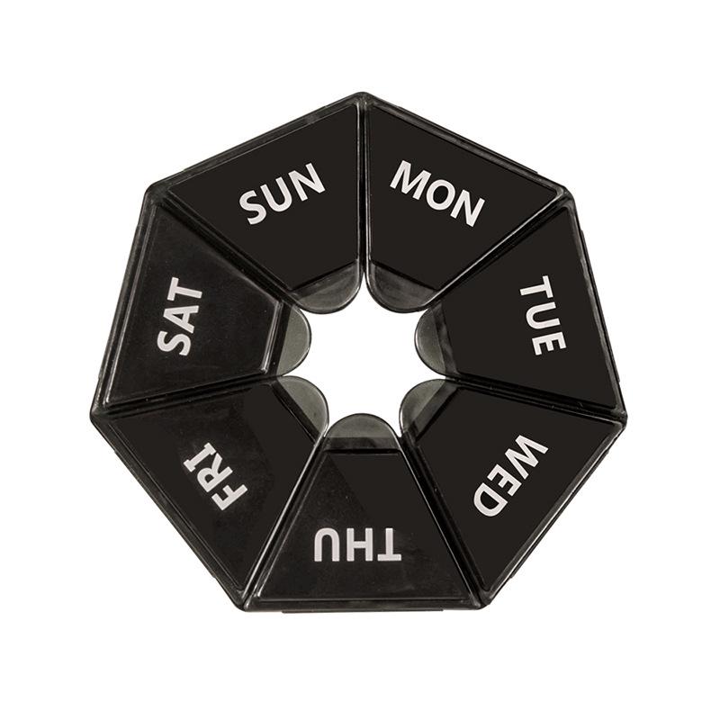 Portable 7-Compartment Pill & Supplement Organizer