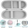 Waterproof Portable Electric Toothbrush Box Case with Secure Elastic Straps Breathable Mesh EVA Protective Holder Storage Box for Travel Storage