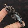 Pinolith Jasper Pendant Copper Wire Wrapped Pendant Handmade Pendant Copper Jewelry Owl Gemstone Pendant Wire Wrapping Jewelry Gift For Wife