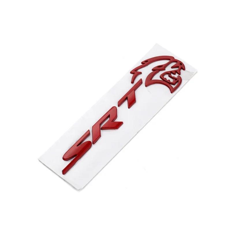 3D Metal Car Body Sticker Rear Trunk Emblem Decoration for Dodge SRT Badge RAM AVENGER CALIBER CARAVAN Challenger CHARGER NITRO T666
