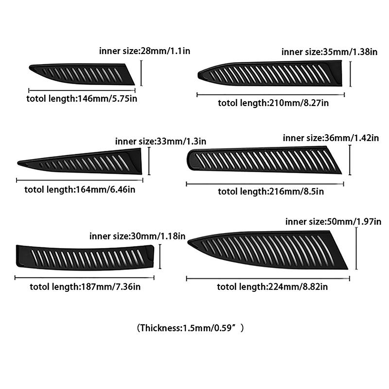 Ножны для кухонного ножа, черные пластиковые чехлы для ножей, защитная крышка для лезвия ножа, защитный чехол для кромок, чехол для обвалки фруктового хлеба, нож шеф-повара, инструмент