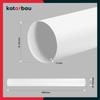 KOTARBAU - Tuyau de Ventilation Rond 150 mm Tube Rond en PVC 150 cm Canal de Ventilation Blanc Conduit de Ventilation Gaine de