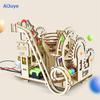 AIJUYE 3D Puzzle, Деревянная головоломка, Деревянная головоломка, Электропривод, Лазерный сборочный комплект, Развивающая игрушка для детей и взрослых, Сборочная машина