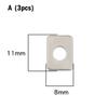3pcs Silent Oil Free Air Compression Pump Head Valve Plates Girdle for Piston Machine Iron Plate Air Tools Accessories