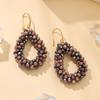 Small Earrings National Flag Colors Water Drop Earrings for   Handmade Beads Crystal Earrings Gift  Jewelry EA124