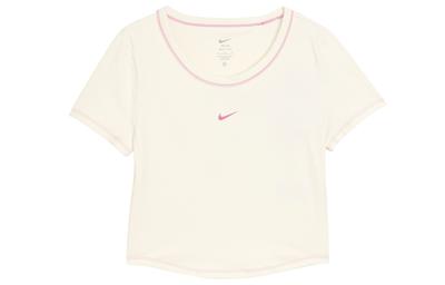 Женский облегающий укороченный топ Dri Fit One Цвет: Парусный белый HM4584-133