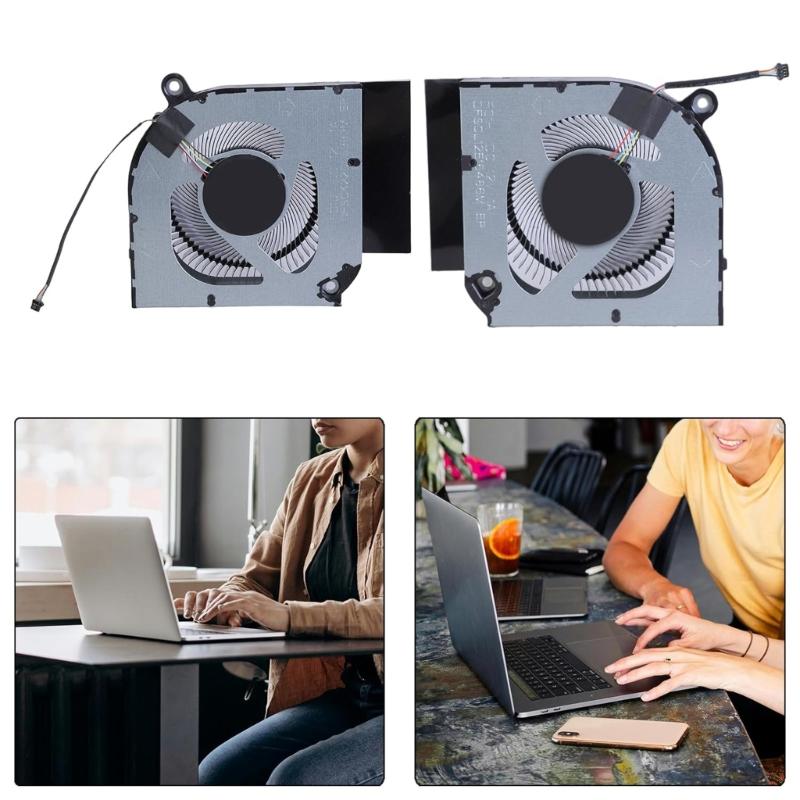 Вентилятор ЦП/ГП Вентилятор охлаждения для ноутбуков DC12V 4 контакта 4 провода Вентилятор-кулер для ноутбуков Predator 16 PHN16-71 PHN18-71 Запчасть