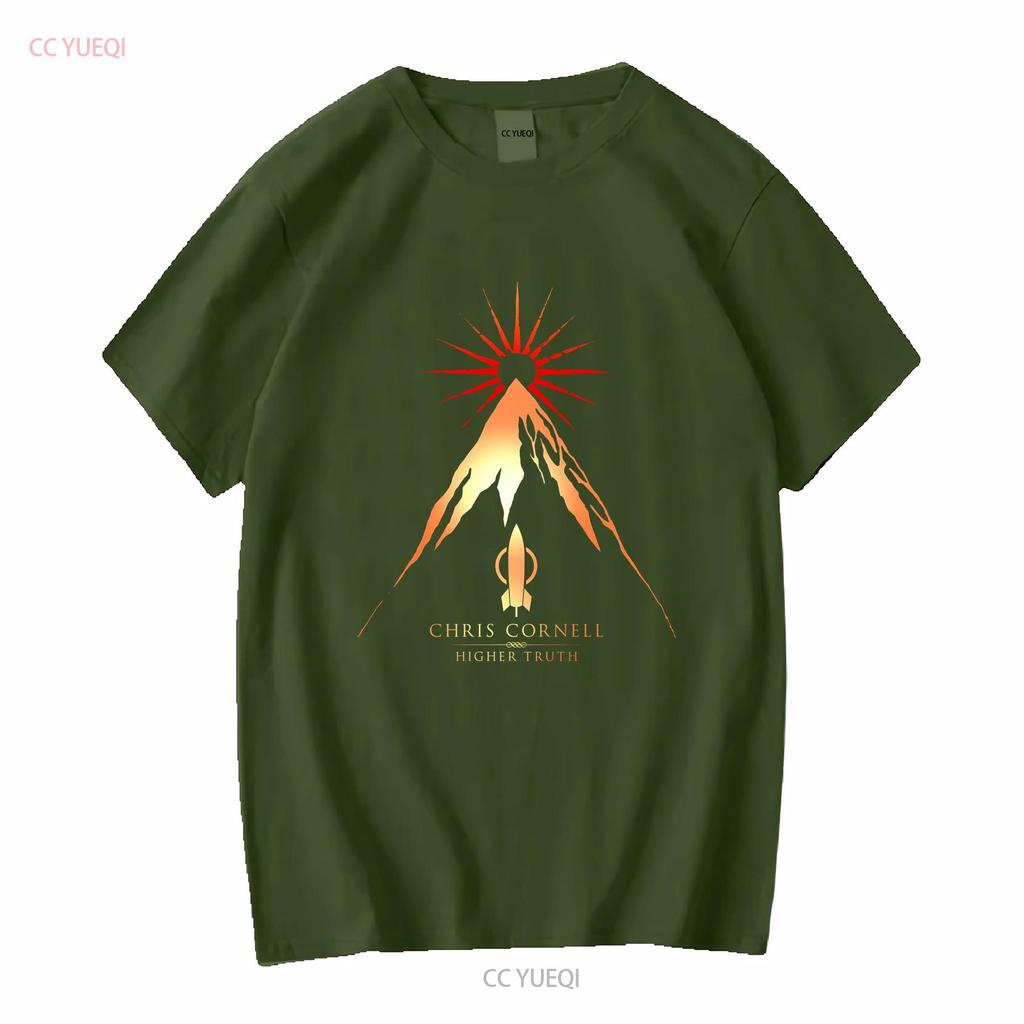 Футболка Chris Cornell Higher Truth Мужская Все размеры от S до 5XL винтажная стираная Топ для повседневной носки дизайнерская одежда Растягивающаяся