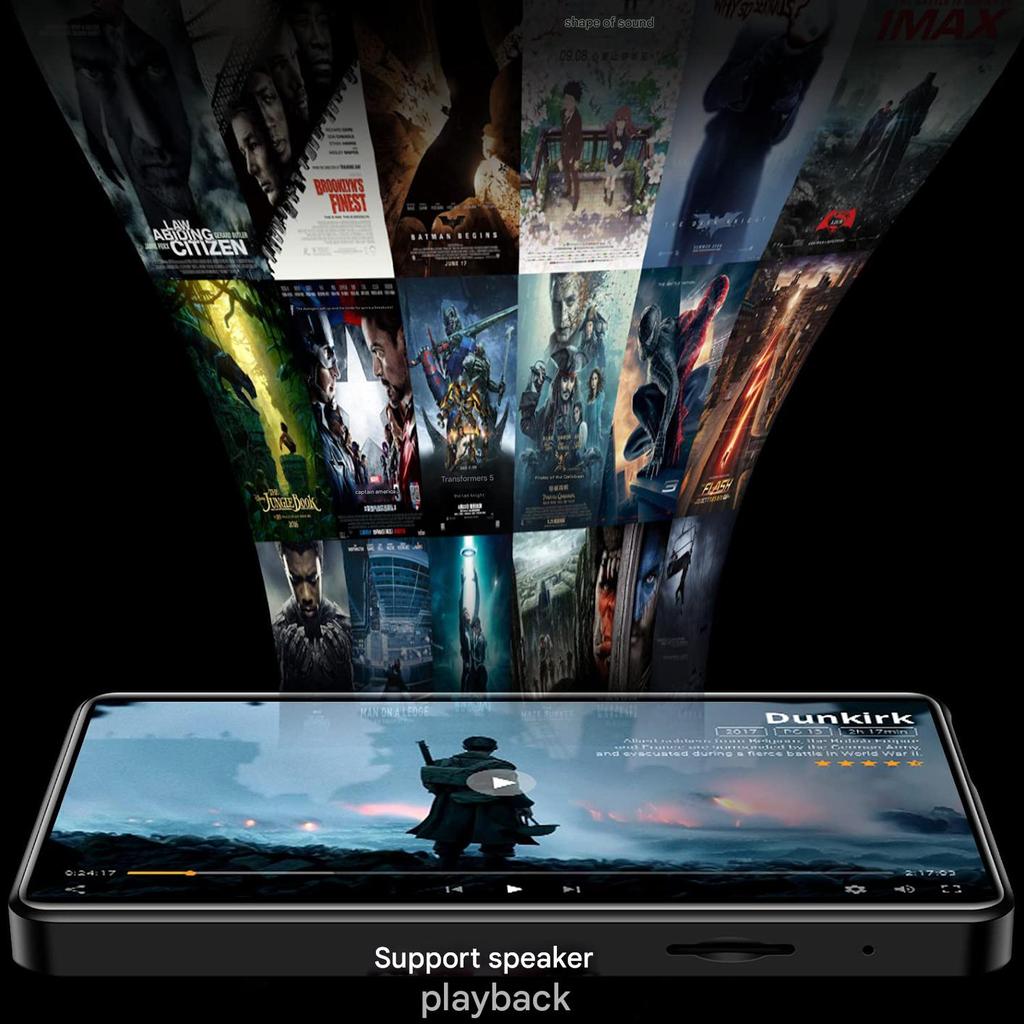 MP3-плеер X20, полноэкранный MP4-плеер Bluetooth-версия Walkman, портативный музыкальный плеер