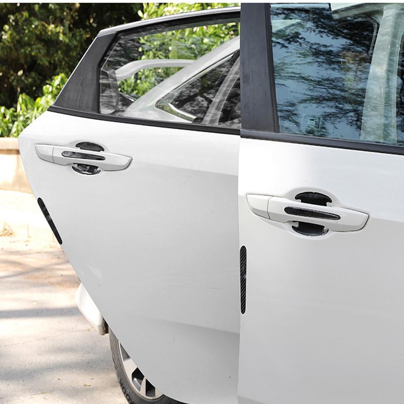 Carbon Fiber Car Anti Scratch Car Door Handle Protector Automobiles Handle Sticker For Toyota RAV4 2016-2025 Exterior Accessorie