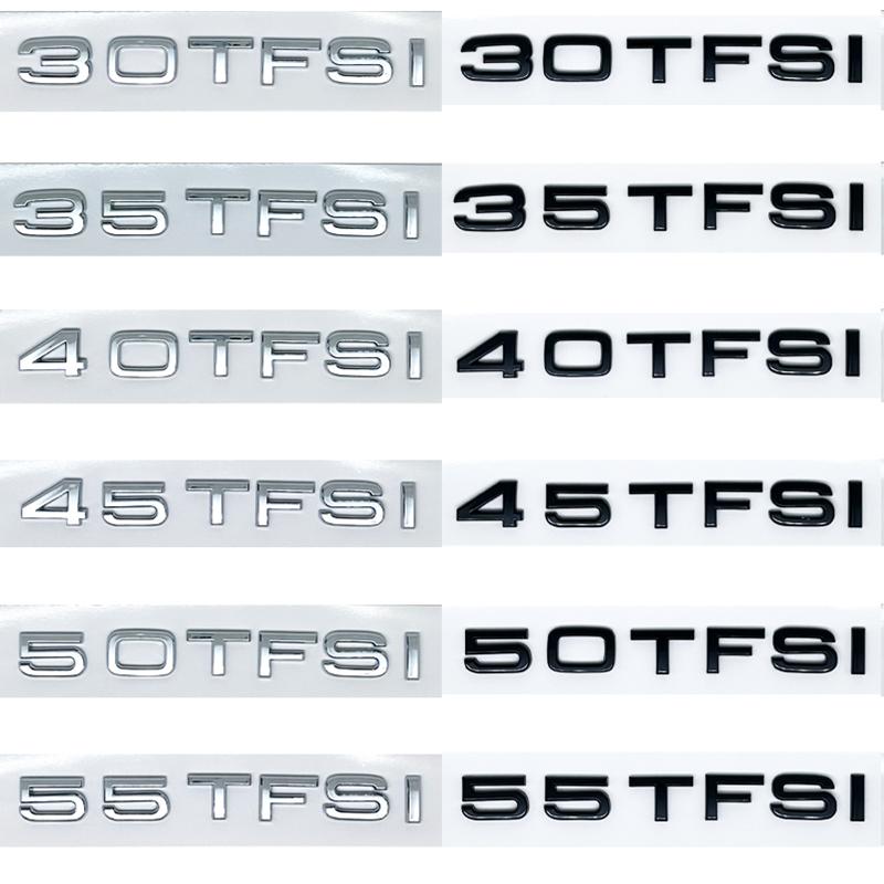 Apply to 30TFSI 35TFSI 40TFSI 45TFSI 50TFSI 55TFSI Numbers Emblem for A1 A3 A4 A5 A6 A7 A8 Q2 Q3 Q5 Q7 Q8
