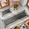 Pvc Antioil Waterproof Kitchen Floor Mat With Nonslip Texture For House And Entryway