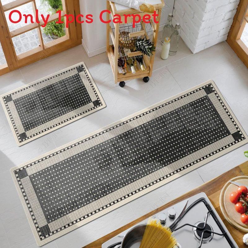 Pvc Antioil Waterproof Kitchen Floor Mat With Nonslip Texture For House And Entryway