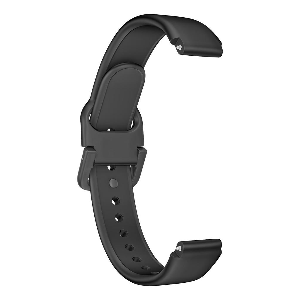 12-мм силиконовый ремешок для часов с формой солнца и обратной застежкой, совместимый с Xiaomi/Huawei/Honor — Безопасен для кожи, удобный, надежная фиксация.