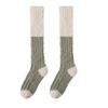 Fuzzy Knee High Socks Women Fluffy Warm Knee Socks Color Socks Leg Warmers Block Thick Winter