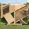 Chicken Coop, Wooden Outdoor Hen House with Nesting Box, Openable Waterproof Top, Pull-Out Tray, 150 x 100 x 97cm