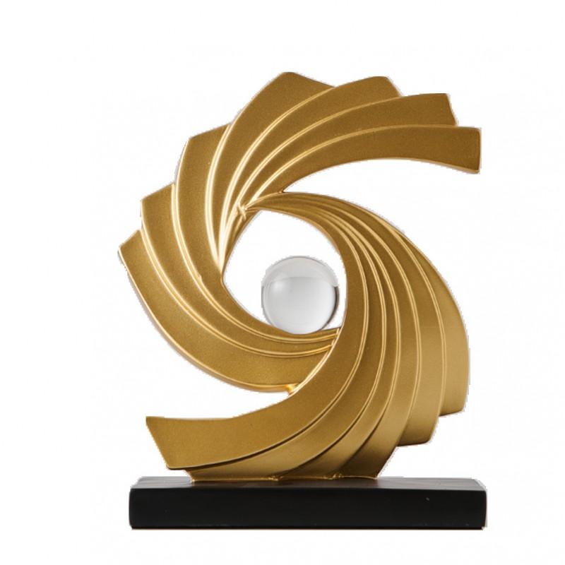 Resin Fortune Flow Decorative Figurine Living Room TV Cabinet Office Entryway Modern Home Decor Gift
