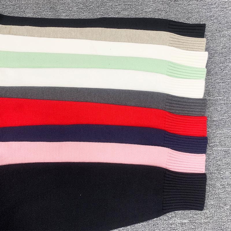 High-Quality Red Heart Peach Loose Pullover Couple Sweater