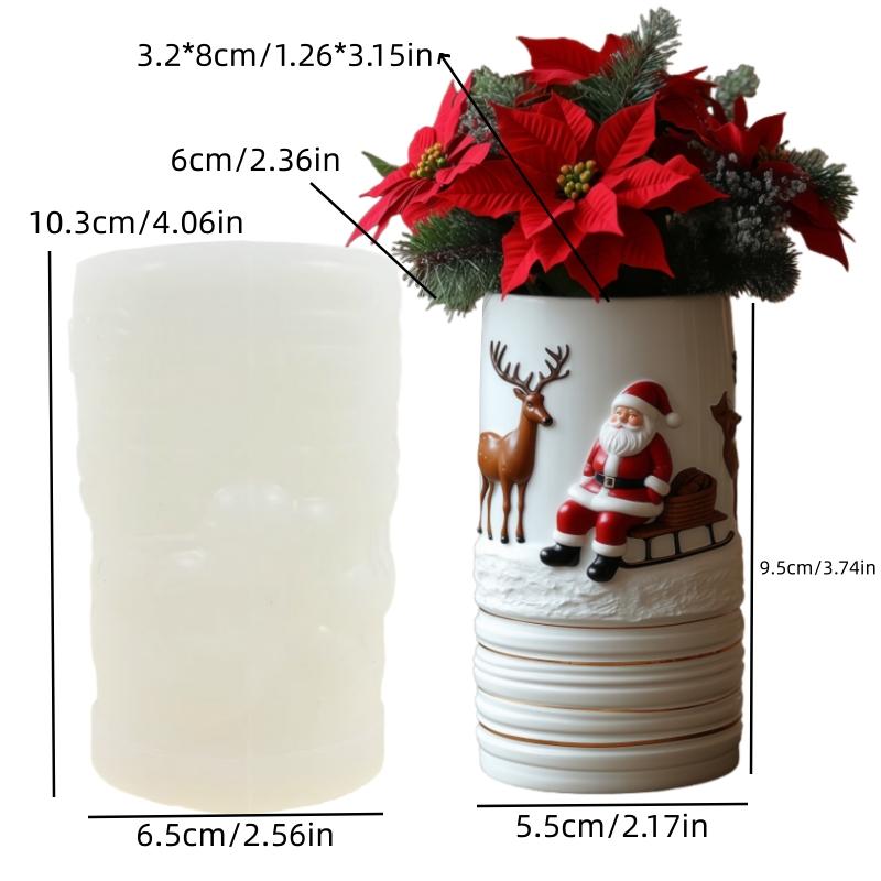 Теплый Дом Рельеф Смола Гипс Форма для Цветочного Горшка Зеленое Дерево Окружает Дом Рельеф Цемент Бетон Форма для Цветочного Горшка Рождественский подарок