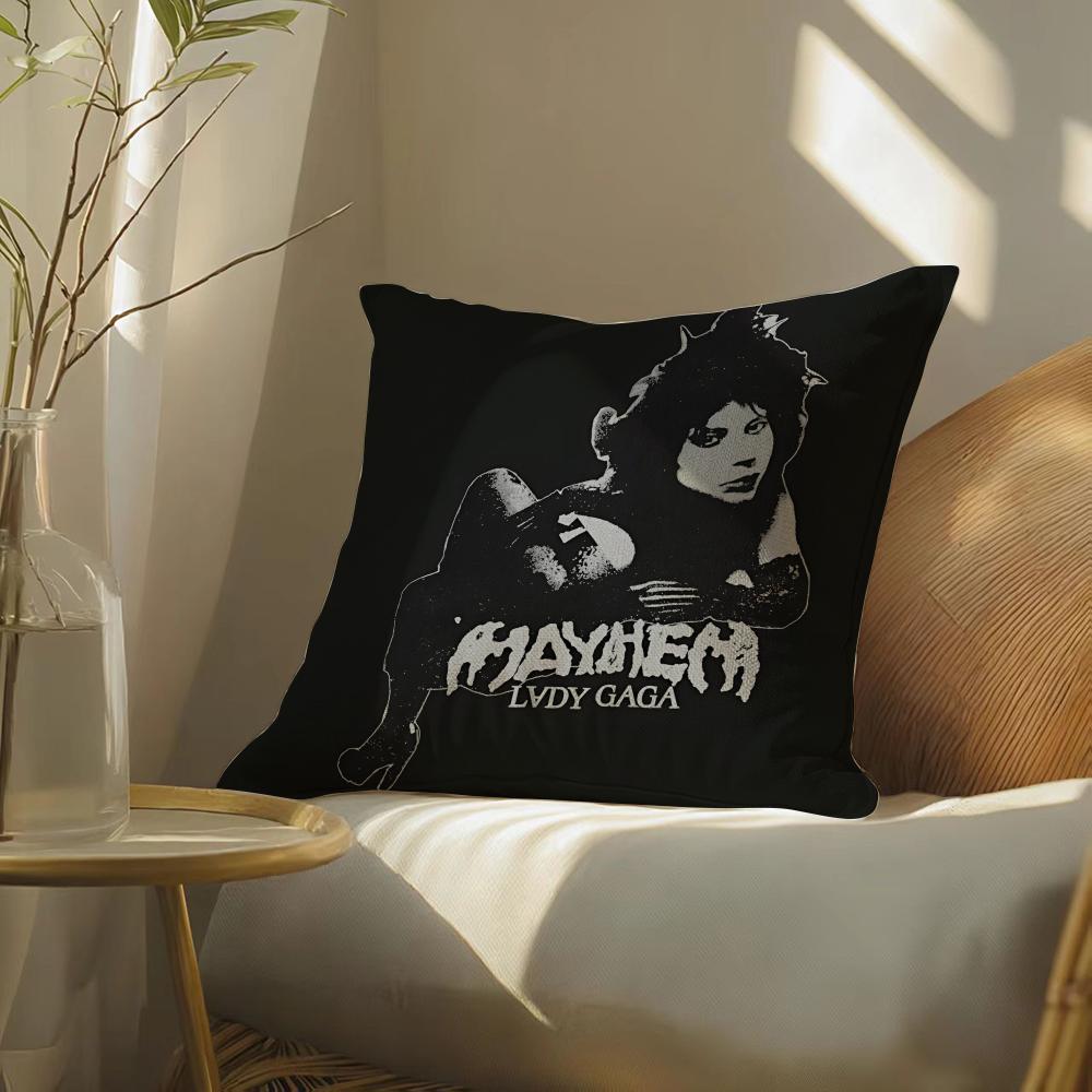 Singerl-Ladygagamayhem Pillow Case Pillowcase, Double-Sided Printed, Sofa Cushion, Bedroom Headboard