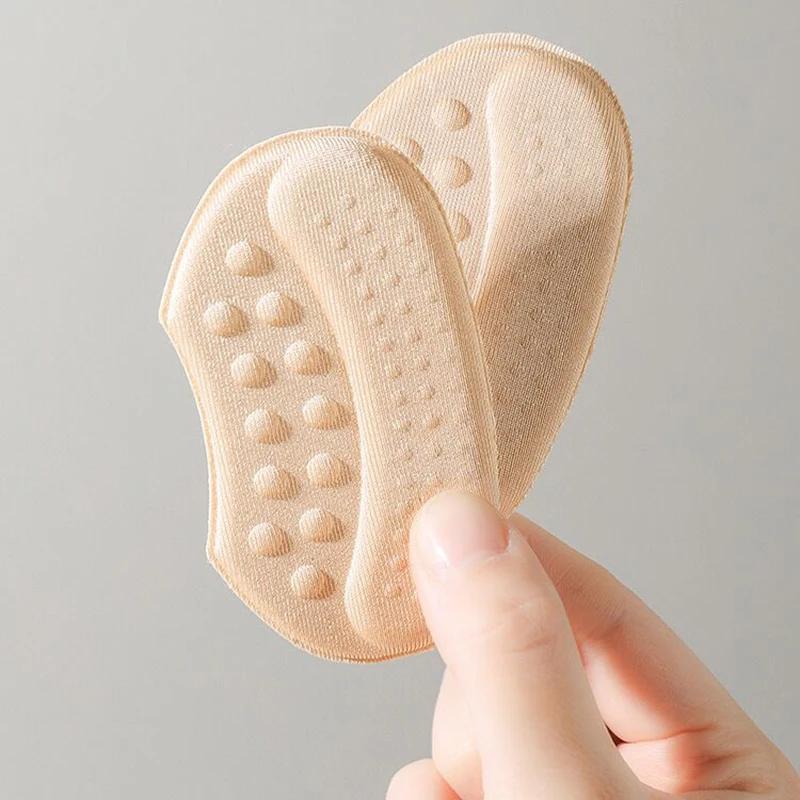 3 пары = 6 шт. Наклейки на пятки для женщин, регулируемый размер, износостойкие накладки на ноги, клейкие накладки на заднюю часть пятки, стельки, подушечки