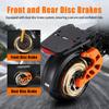 V5 Max Off Road Electric Scooter 1000W Peak 48V18Ah 45KM/H Dual Suspension Adult E-Scooter With Seat Storage Box 11/10" Vacuum Tyres