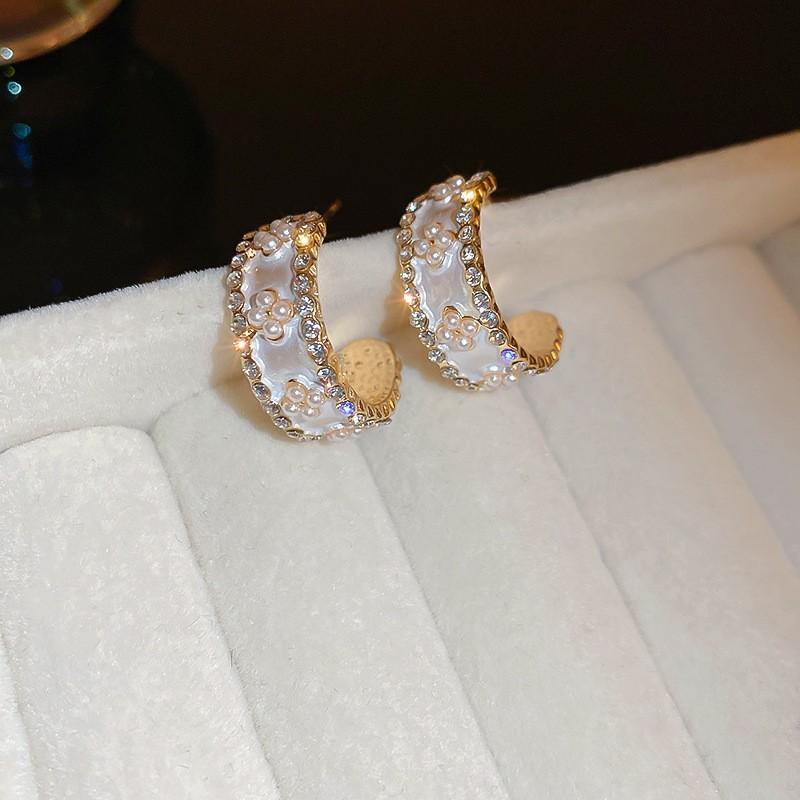 Серьги Love с геометрическим рисунком, простые серьги с цветами, модные серьги с темпераментом, элитные серьги, подарки