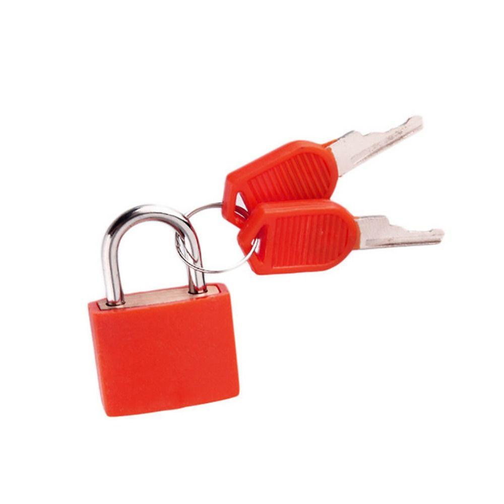Ornament Dormitory Appliances Small Luggage Lock with 2 Keys Cabinet Door Bookbag Suitcase Padlock
