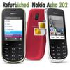 Восстановленный Оригинальный Мобильный Телефон Nokia Asha 202 с 2 SIM