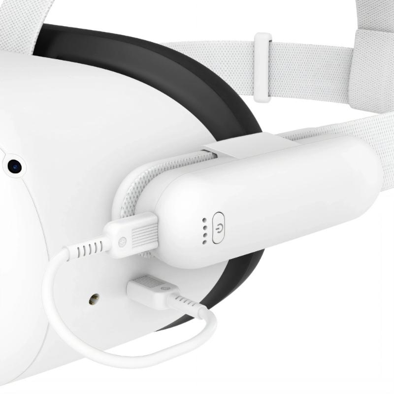 Мощный аккумулятор высокой емкости 5000 мАч для VR-гарнитур с эргономичным дизайном, увеличивающий время игры в 2-3 раза