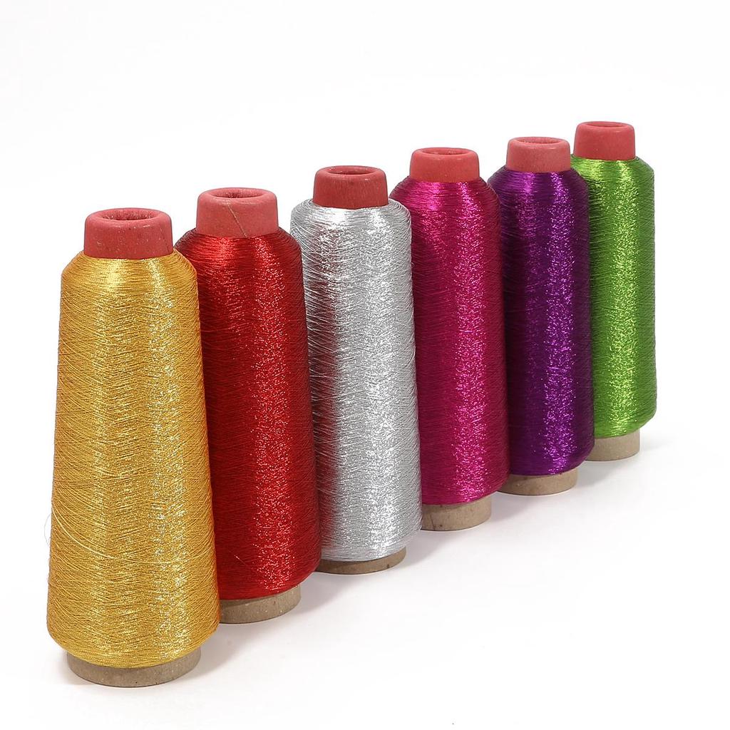 1шт 17 см x 6 см полиэстер цилиндрической формы швейная нить золотого и серебряного цвета для вышивания