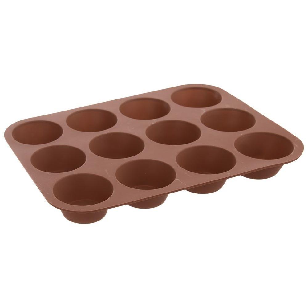 Silicone 12-Cup Muffin and Cupcake Baking Pan SILLINIE