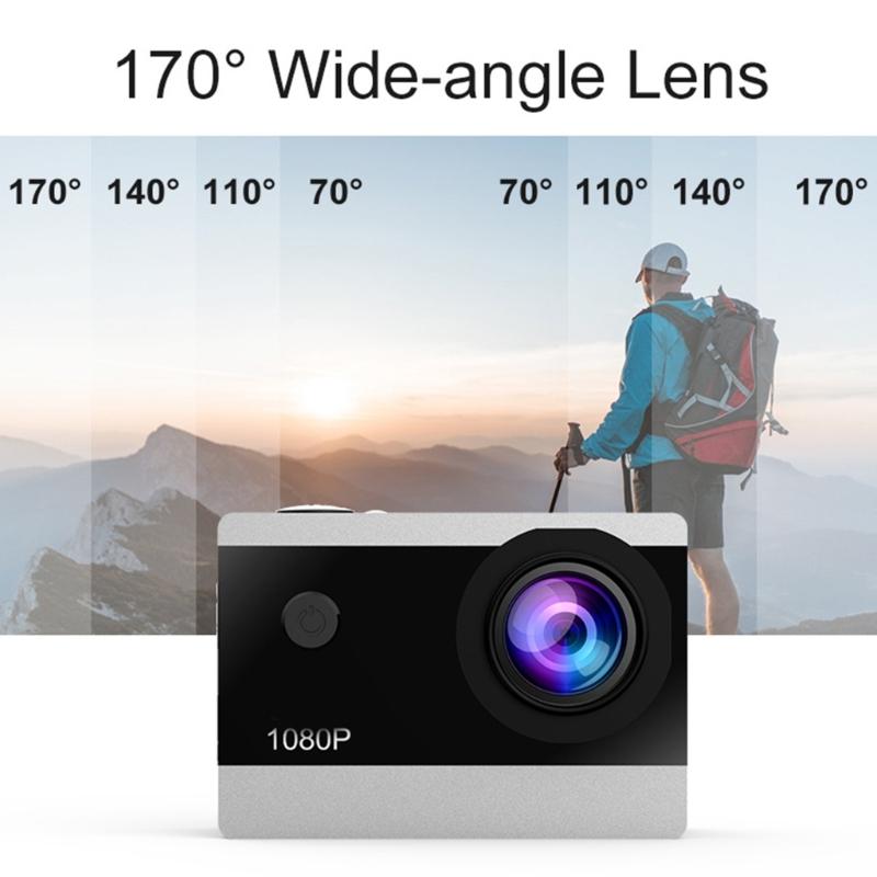 Underwater Action Camera For Water Sports Enthusiasts With 30M Waterproof Capability High Resolution 1080P