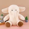 Simulation Sitting Version Baby Elephant Plush Toy Big Ears Elephant Doll Throw Pillow Living Room Ornament Holiday Gift