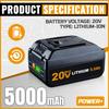 20 В 5,0 Ач WA3520 сменный аккумулятор для Worx 20 В аккумулятор совместим с Worx WG155 WA3520 WA3512 WA3578 WA3575 WG151s WG151 WA3525