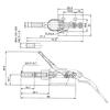 Gh-301Am Тумблерный зажим, удерживающая защелку, 45 кг, двухтактный быстроразъемный ручной инструмент