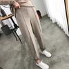 Thicken Women Wool Pencil Pants Trousers 2023 Spring Winter Trousers OL Style Female Work Suit Pant Loose Female Capris 6648